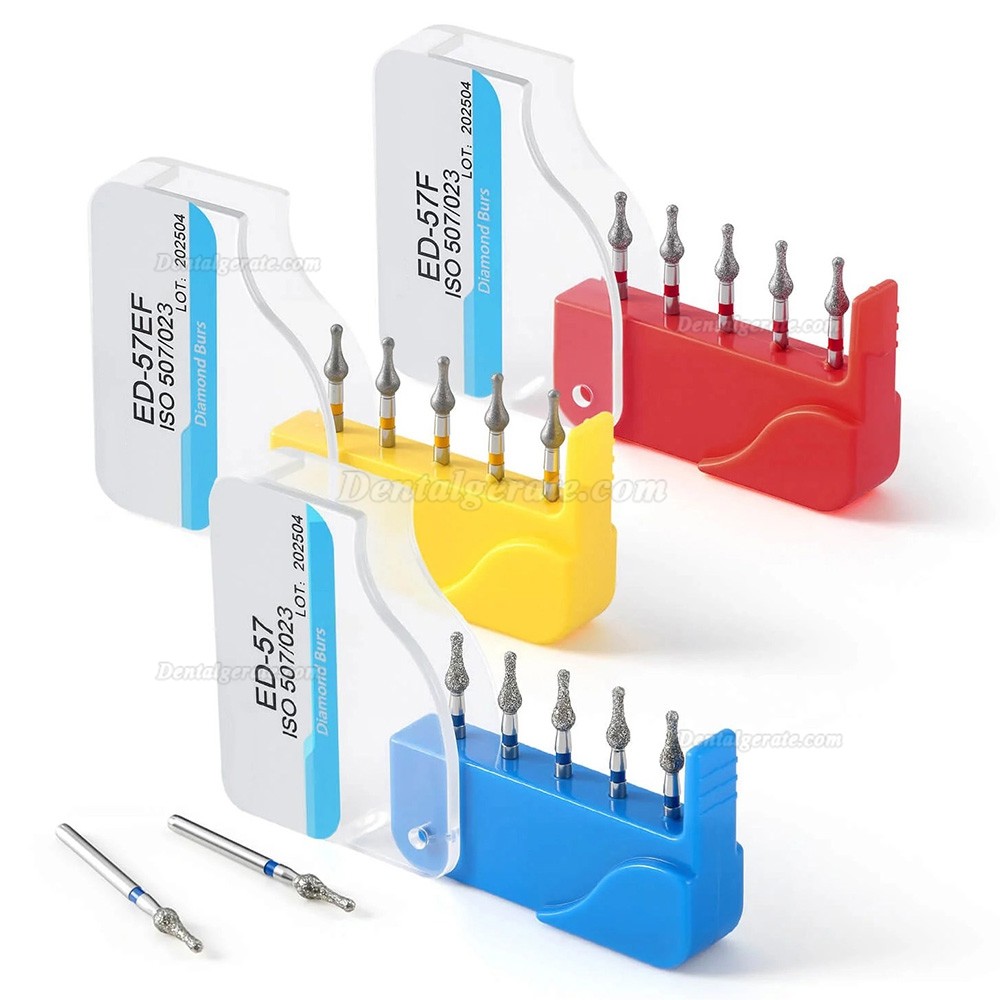 5 St&uuml;ck/Kasten Dental-Diamantbohrer (K&ouml;rnung fein/extra fein/mittel)